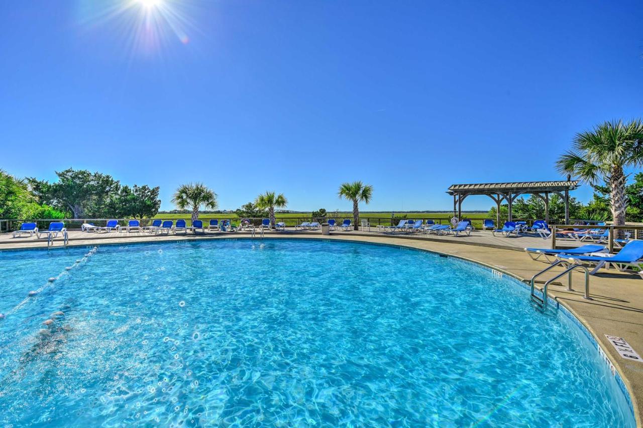 Harbor Island Condo With Deck - Steps To Beach! Oceanmarsh Subdivision Dış mekan fotoğraf