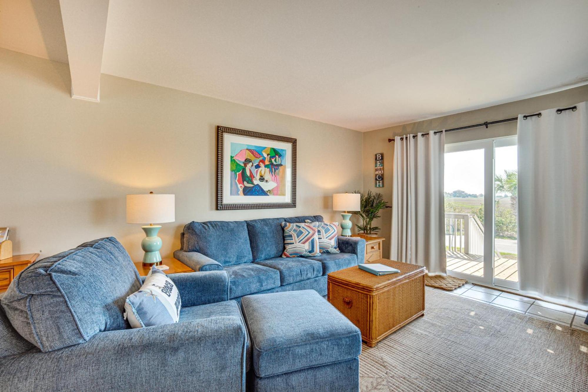 Harbor Island Condo With Deck - Steps To Beach! Oceanmarsh Subdivision Dış mekan fotoğraf