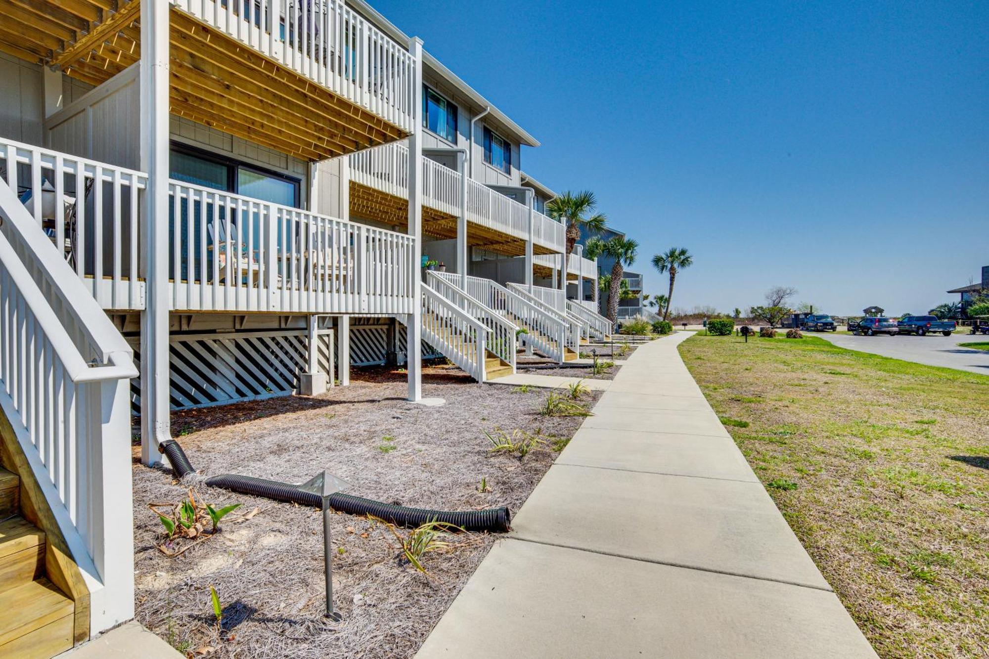 Harbor Island Condo With Deck - Steps To Beach! Oceanmarsh Subdivision Dış mekan fotoğraf